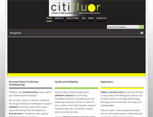 Tablet Screenshot of citifluor.com